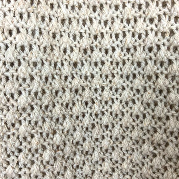 Anthropologie Elsamanda Open Knit Begie Sweater Italy Sz M - Picture 8 of 16